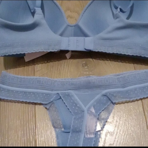 Victoria Secret- Love Cloud  Wireless T-Shirt Bra-32DDD & Matching Thong-XS - Picture 11 of 13